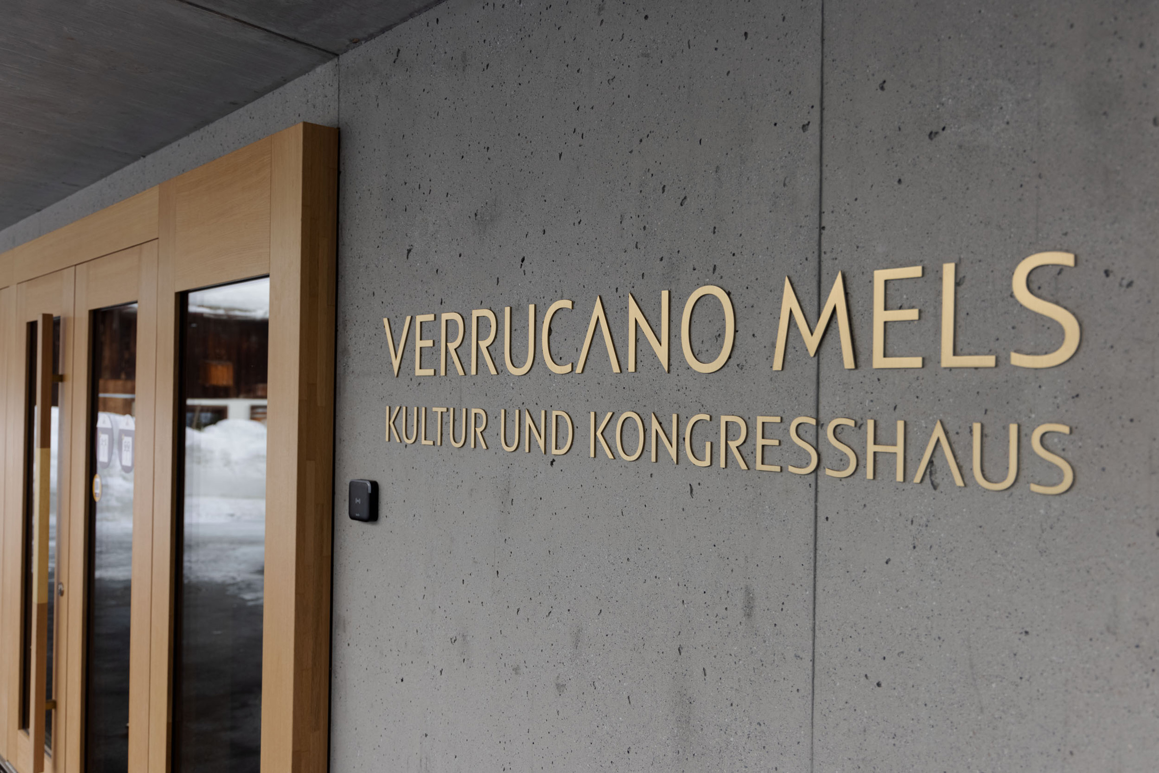 Foto 1: Der Eingangsbereich des „Verrucano Mels“. Foto: IFN/Atlas Holz